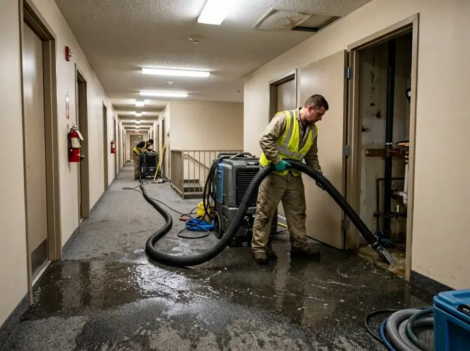 multi-unit-apartment-hallway-f-005 — frequently asked questions, Emergency Burst Pipe Water Extraction & Removal in Mount Re…